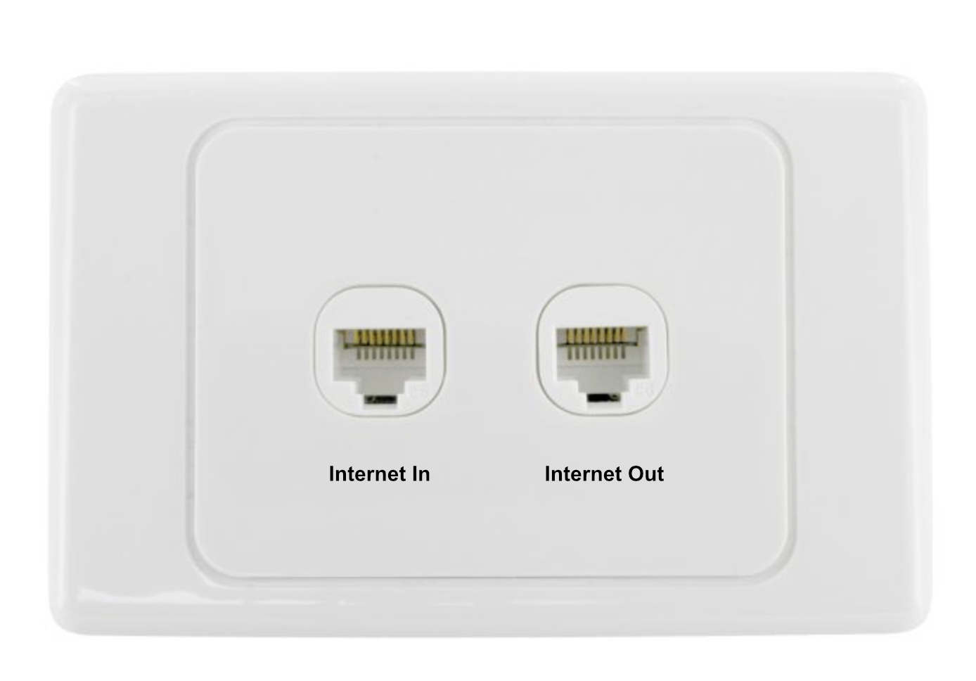 Dual ethernet wall plate