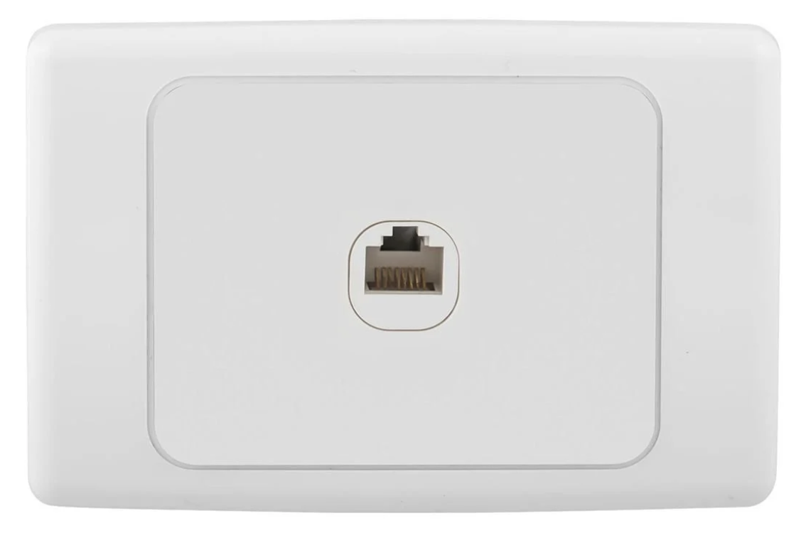Single ethernet wall plate